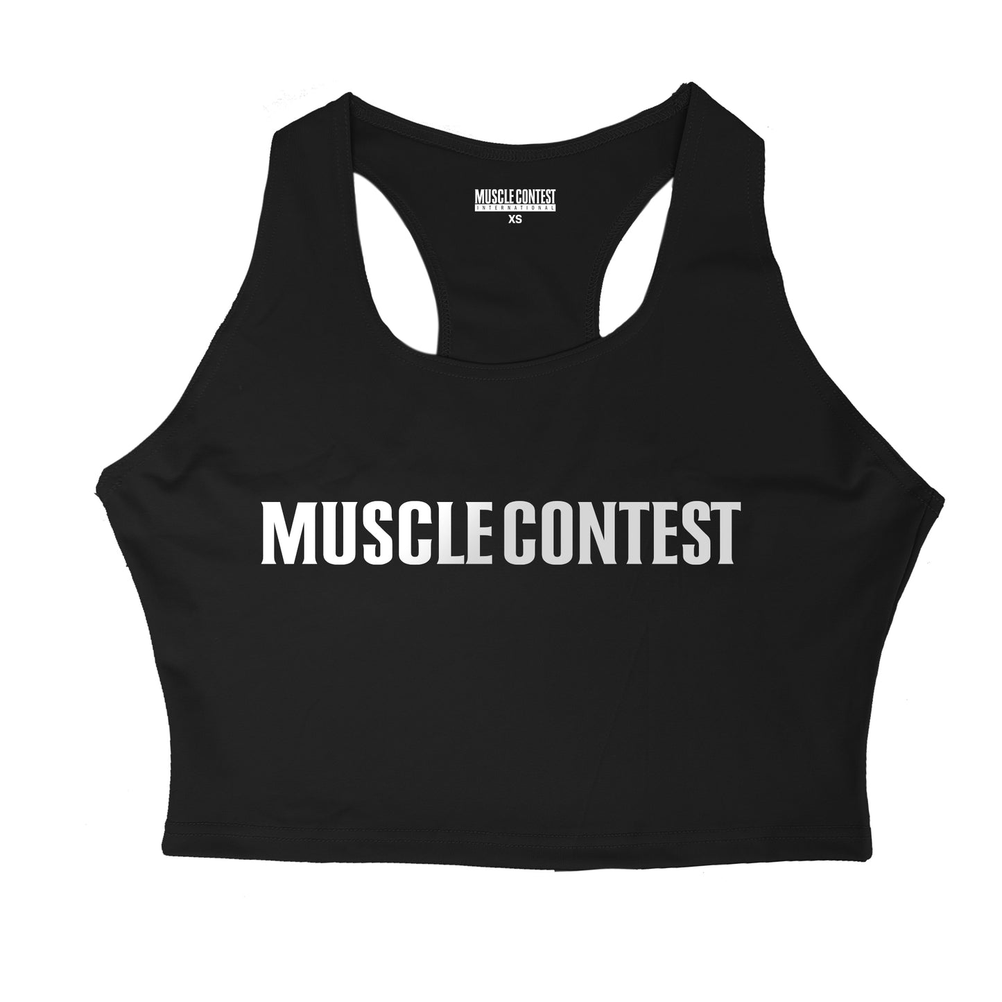 Muscle Contest Women's Black Crop Tank