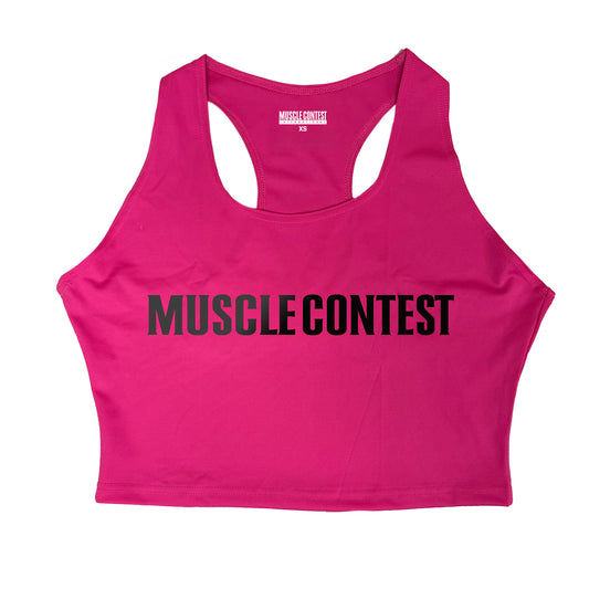 Muscle Contest Women's Pink Crop Tank