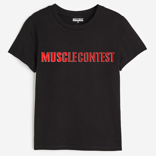 Muscle Contest Women's Black Tee