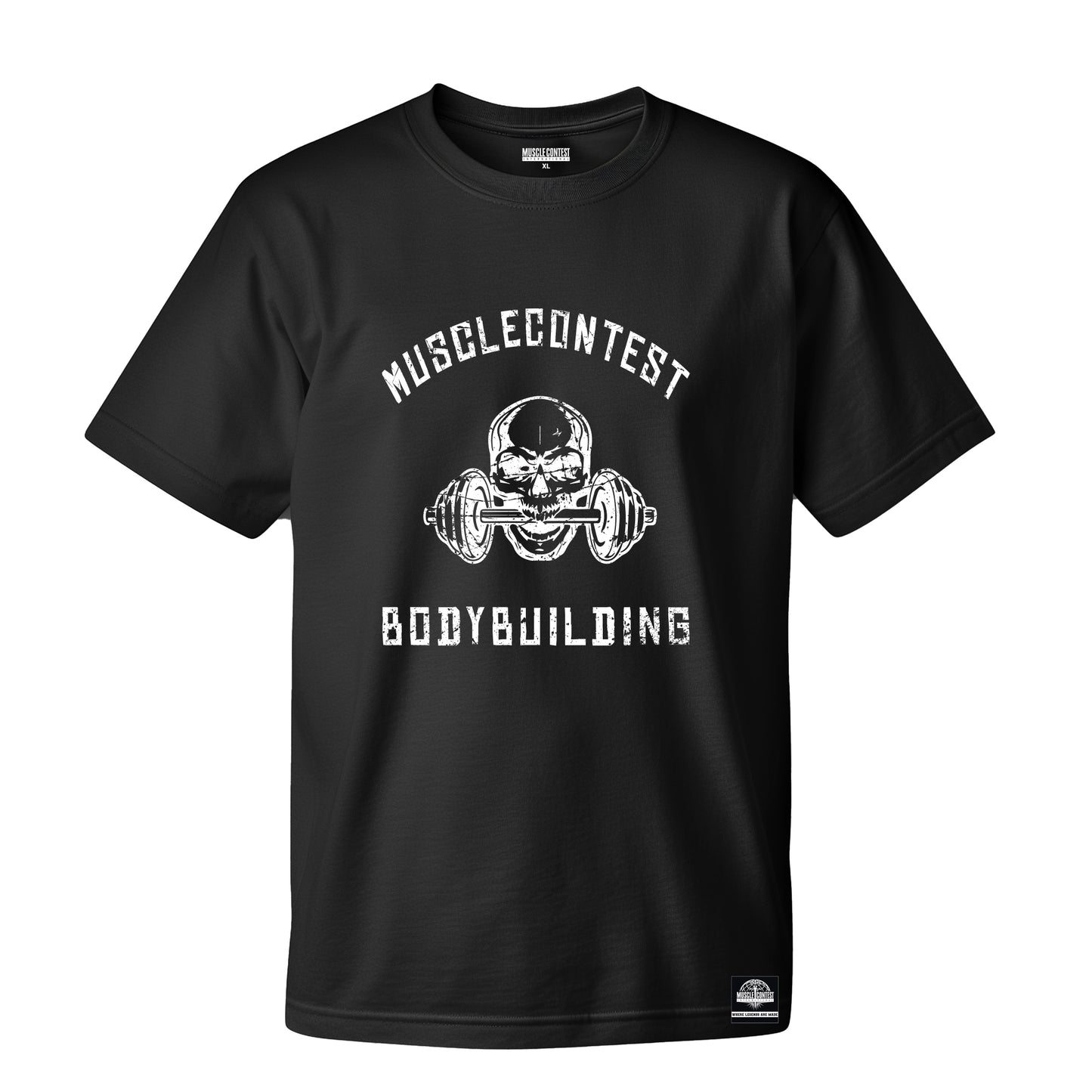 Muscle Contest Skull Black Tee